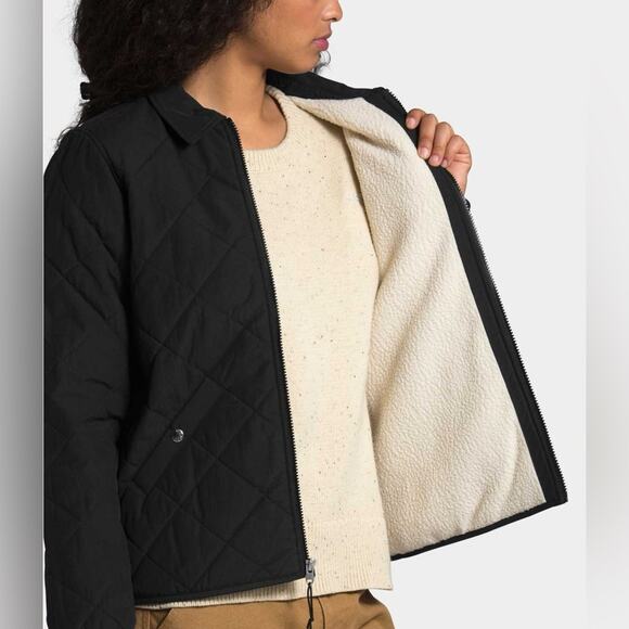 The North Face Women’s Cuchillo Jacket Black Sherpa Size Large - Picture 3 of 10